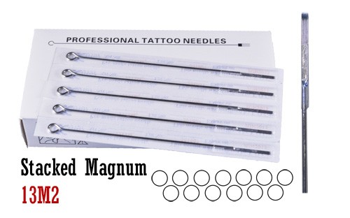 Stacked Magnum Shaders On Bar Tattoo Needles Tattoo Needles