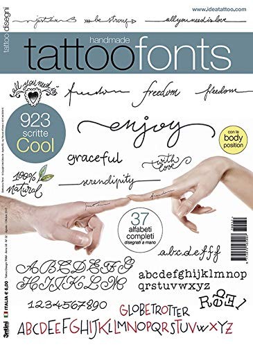 Tattoo Fonts - Flash Design Book 64-Pages