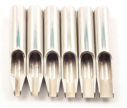 Flat Stainless Steel Tattoo Tips