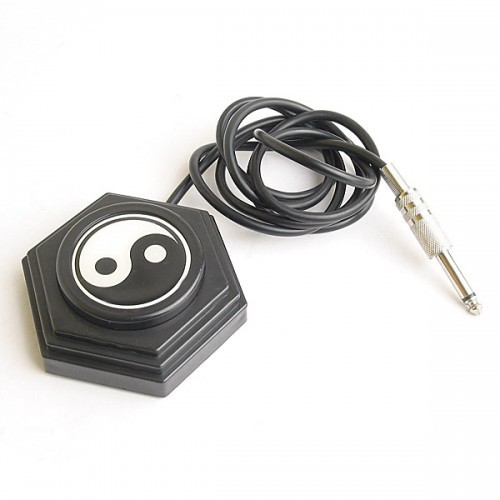 Yin Yang Design Tattoo Foot Pedal with Phono Tip 