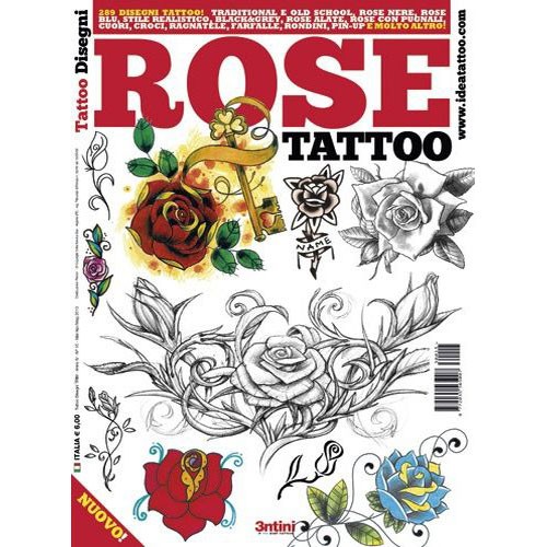 Rose Tattoo Illustration Flash Book