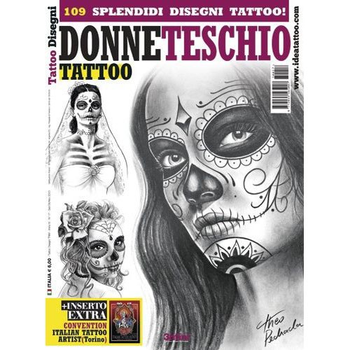 Donne Teschio Skull Women Illustration Flash Book