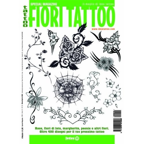 Tattoo Fiori Flower Illustration Flash Book