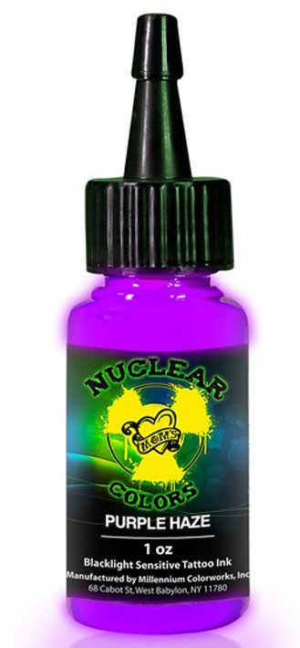 Nuclear Purple Haze UV Blacklight Tattoo Ink - 1/2oz