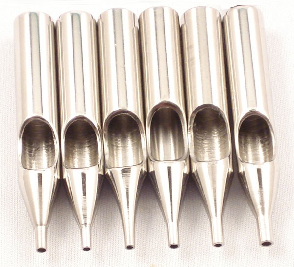 Round Stainless Steel Tattoo Tips