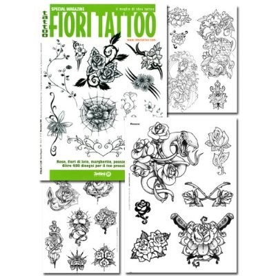 Tattoo Fiori Flower Illustration Flash Book