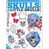 Skulls and Little Skulls Tattoo Illustration Flashbook